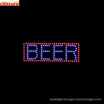 high bright china factory price BEER animated led sign